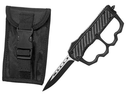 Vystřelovací nůž s boxerem Black Tactical carbon